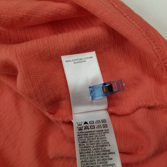 Lucky Brand Coral Twist Knot Front Peplum Tank Top Coral Size Small NWOT - Picture 4 of 8